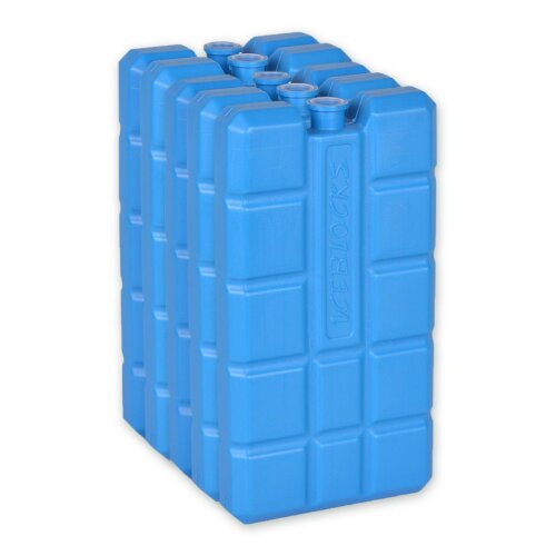 Lot de 5 blocs réfrigérants Iceblock 200g, long refroidissement 11h,  alimentaire, non toxique, durable et robuste pour l’expédition réfrigérée